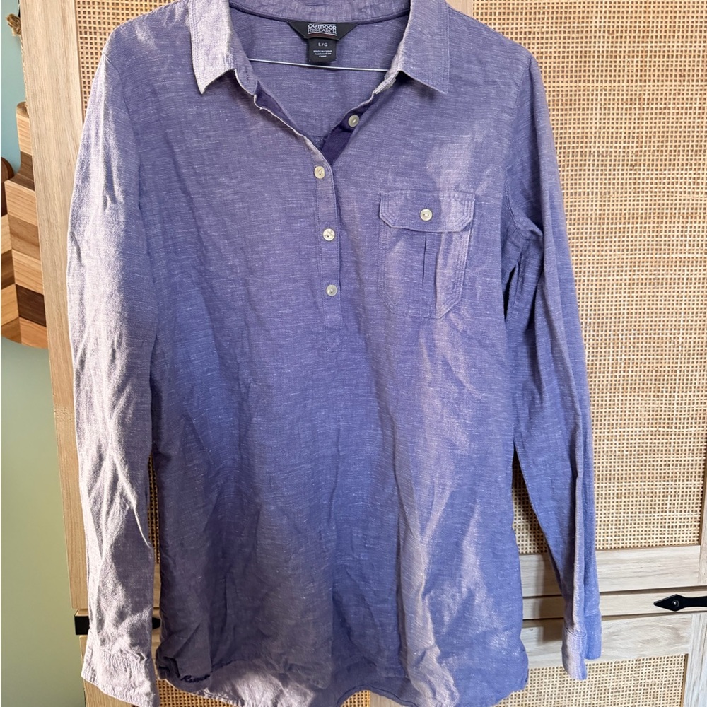Outdoor Research Women's Lavender Button Down Shirt